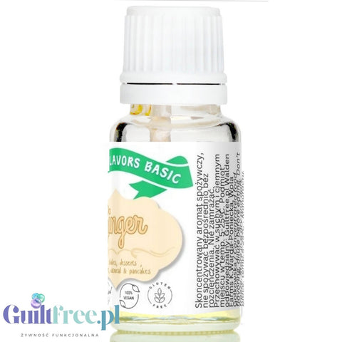 Funky Flavors Basic Ginger 10ml - imbirowe kropelki aromatyzujące bez cukru, kalorii i słodzików