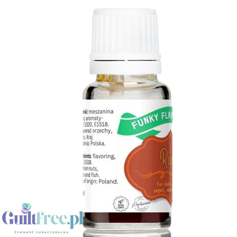 Funky Flavors Basic Rum 10ml - rum flavoring drops without sugar, sweeteners or fat
