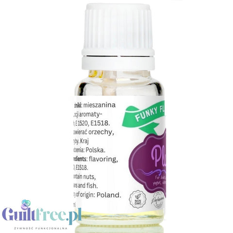 Funky Flavors Basic Plum 10ml - plum flavoring drops without sugar, fat or sweeteners