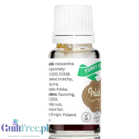 Funky Flavors Basic Irish Cream 10ml - flavoring drops without sugar, sweeteners or calories