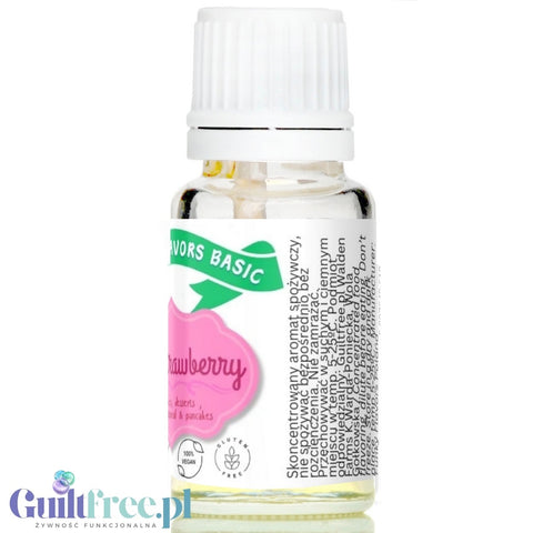 Funky Flavors Basic Wild Strawberry 10ml - poziomkowe kropelki aromatyzujące bez cukru, słodzików i kalorii