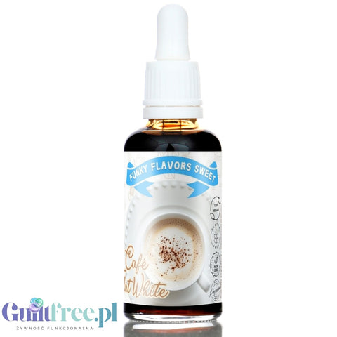 Funky Flavors Sweet Café  Flat  White concentrated, caffeine free & calorie free food flavor drops