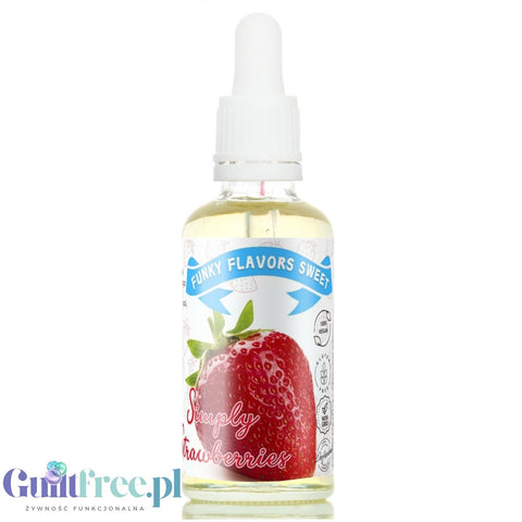 Funky Flavors Sweet Simply Strawberry - sweet strawberry flavoring drops without sugar, fat or calories
