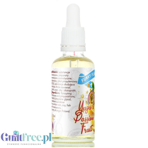 Funky Flavors Sweet Yuzu & Passion Fruit - sweetened exotic fruit flavor without fat or calories