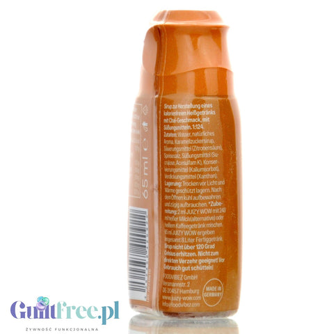 Juizy Sirup Chai for 8L - concentrated syrup for coffee and desserts without sugar and calories, Root Coffee