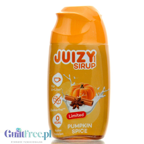 Juizy Sirup Pumpkin Spice na 8L - skoncentrowany syrop do kawy i deserów bez cukru i kalorii