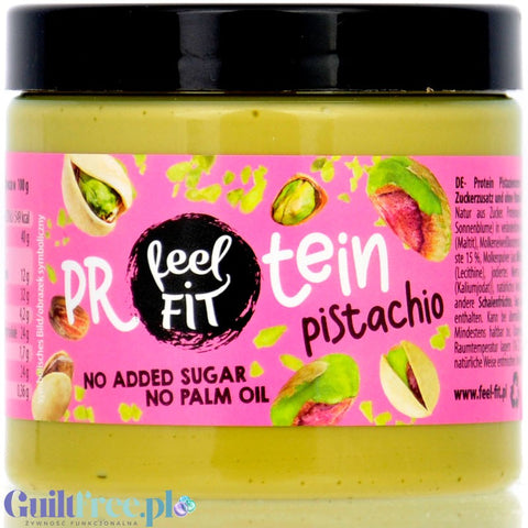 FeelFIT Protein Pistachio - proteinowy krem pistacjowy 24% białka, bez oleju palmowego i cukru