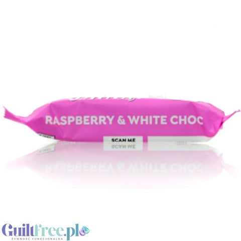 Skinny Crunch Light Raspberry & White Choc - chrupiący batonik tylko 63kcal, smak Malina & Biała Czekolada