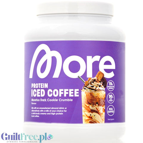 More Nutrition Protein Iced Coffee, Moretus Dark Cookie Crumble - iced protein coffee 19g protein & 98kcal