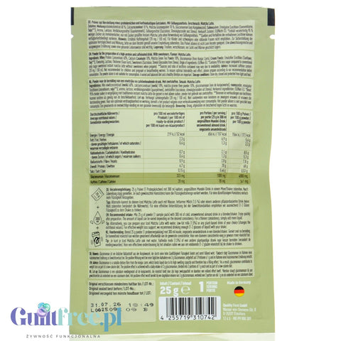 More Nutrition Protein Iced Matcha Latte 25g - proteinowa zielona herbata matcha bez cukru 20g białka