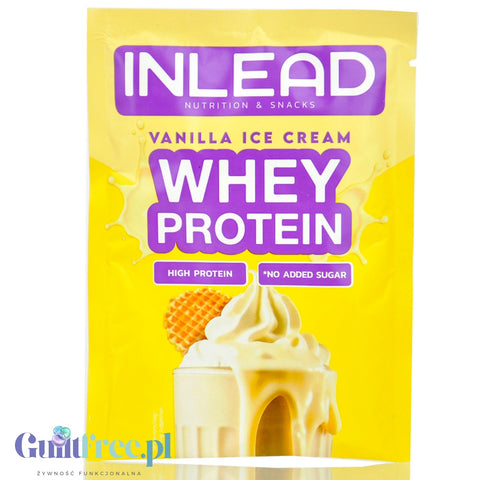 Inlead Whey Protein Vanilla Ice Cream - vanilla protein supplement in a sachet of WPC WPI
