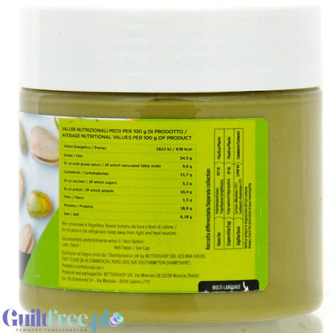 EATalian Crema al Pistacchio Proteico - protein pistachio cream without added sugar with xylitol