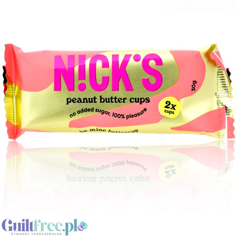 N!ck's Nicks Peanut Butter Cups 74kcal - miseczki z mlecznej czekolady bez dodatku cukru z masłem orzechowym
