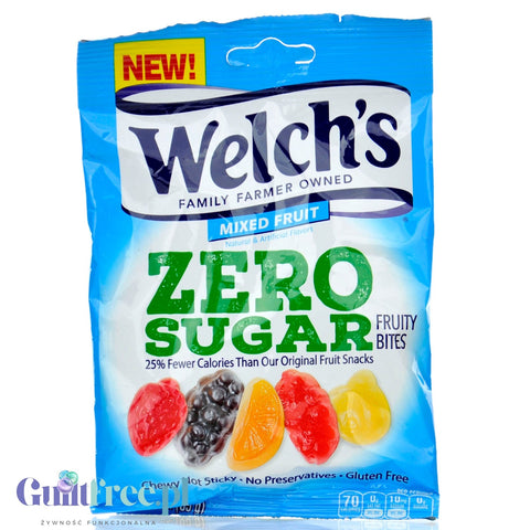 Welch's Fruity Bites Mixed Fruit - owocowe żelki bez cukru w 5 smakach