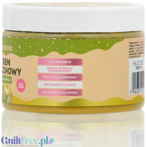 SuperSonic Peanut Butter Pistachio - wegański krem  pistacjowo-orzechowy bez cukru z erytrolem i MCT