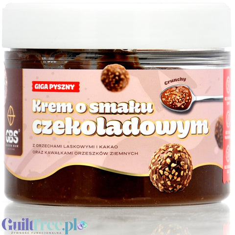 GBS Krem o Smaku Czekoladowym z Orzechami Laskowymi i Ziemnymi, bez cukru i oleju palmowego