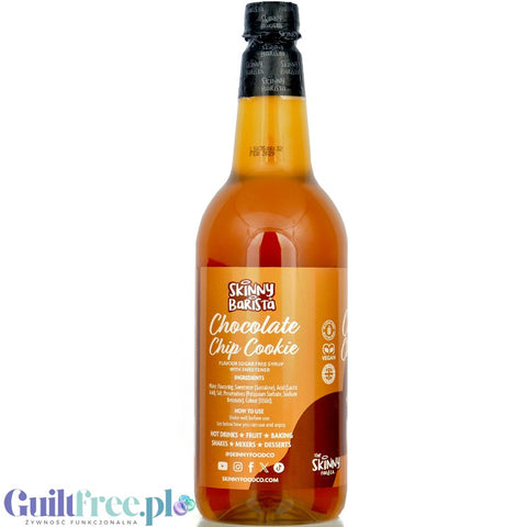 Skinny Food Barista Chocolate Chip Cookie 1L - syrop do kawy bez cukru o smaku ciasteczek z czekoladą