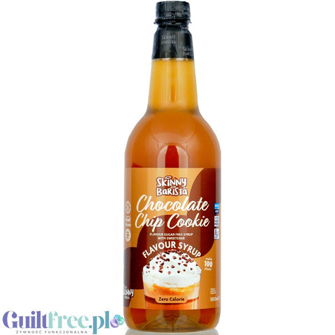 Skinny Food Barista Chocolate Chip Cookie 1L - syrop do kawy bez cukru o smaku ciasteczek z czekoladą