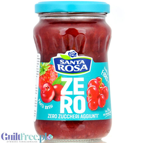 Santa Rosa Zero Frutti Rossi - niskokaloryczny dżem z czerwonych owoców bez dodatku cukru