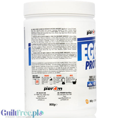 Per4m Egg White Protein Cookies N' Creme - egg white albumin protein supplement, flavor Cookies N' Creme
