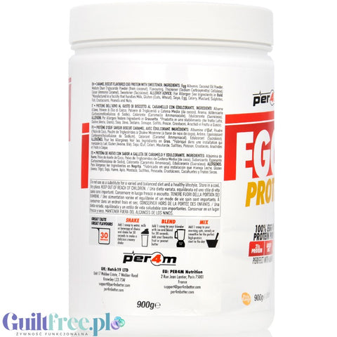 Per4m Egg White Protein Caramel Biscuit - egg white albumin protein supplement, Spekulos Cake flavor