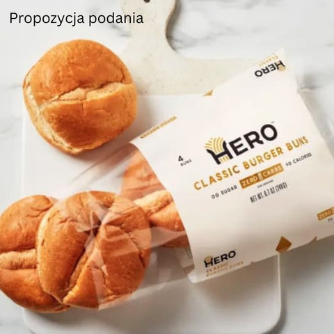 Hero Bread Classic Burger Buns - Keto burger buns, 8pcs, 90kcal
