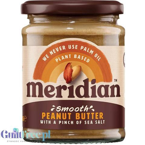 Meridian Peanut & Pinch of Salt Smooth - masło orzechowe z odrobiną soli