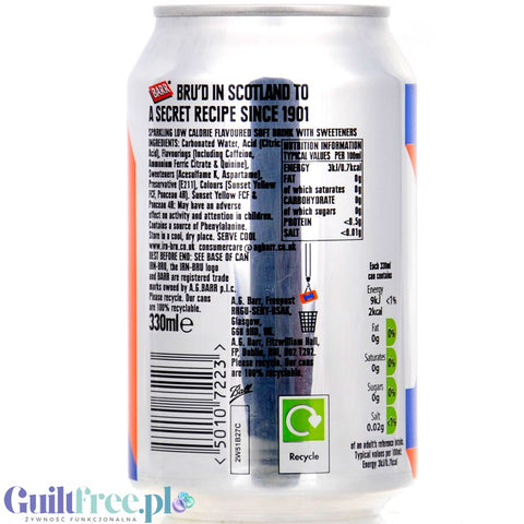 Irn Bru Sugar Free 330ml
