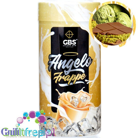 GBS Angelo Frappe, Dubai Chocolate Ice Cream flavor - instant coffee with milk and flavoring, 13kcal