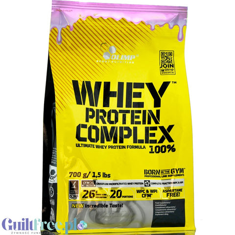 Olimp Whey Protein Complex Strawberry, 700g, odżywka białkowa o smaku truskawkowym