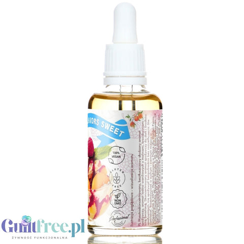 Funky Flavors Sweet Peach Melba - słodkie kropelki smakowe bez cukru i kalorii