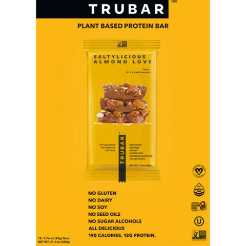 TRUBAR Saltylicious Almond Love - wegański baton proteinowy bez soi, glutenu i słodzików