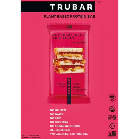 TRUBAR Get In My Jelly, PB & Jelly - wegański baton proteinowy bez soi, glutenu i słodzików