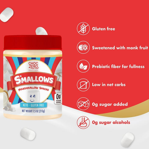 Choc Zero S'Mallows Spread - piankowy keto krem jak marshmallow bez dodatku cukru