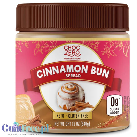 Choc Zero Keto Cinnamon Bun Spread - keto krem z monkfruit o smaku cynamonowej drożdżówki