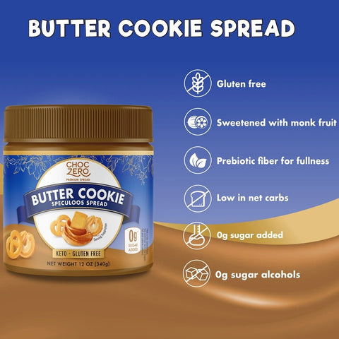 Choc Zero Keto Cookie Butter Spread - keto krem a la Speculoos z monkfruit