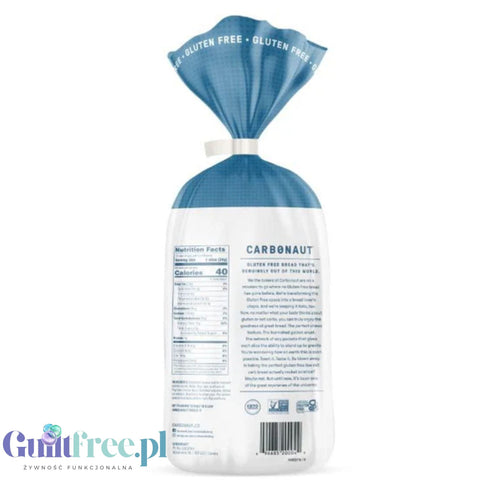 Carbonaut Low Carb White Bread Gluten Free - gluten free KETO white bread 1g of carbohydrates per slice