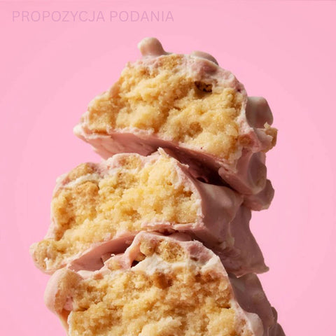 Fit Crunch Strawberry Strudel - a baked protein bar with WPI puff pastry flavor with strawberry filling
