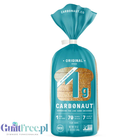 Carbonaut Low Carb Original Bread - keto chleb, tylko 1g węglowodanów w kromce