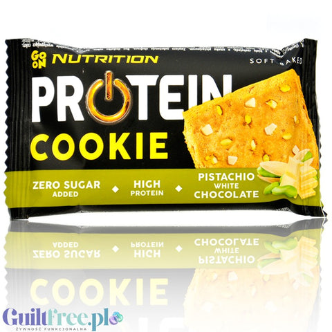 Sante GoOn Protein Cookie Pistachio White Chocolate - soft protein cookie flavored with pistachio and white chocolate.