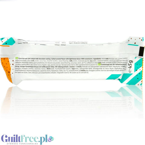 HEJ Bar Salted Caramel - gluten-free protein bar with sugar-free milk chocolate