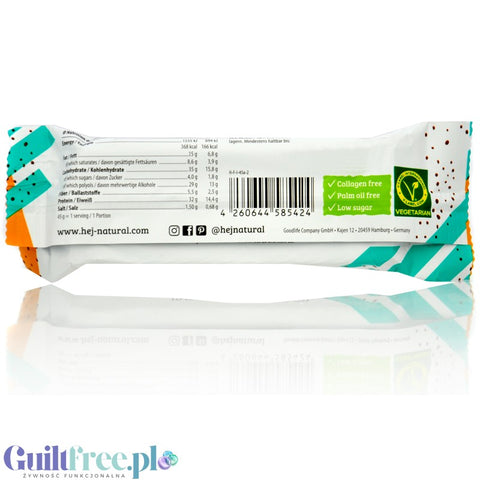 HEJ Bar Salted Caramel - gluten-free protein bar with sugar-free milk chocolate