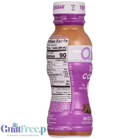 Quest Iced Coffee Mocha Latte RTD - proteinowa czekoladowa kawa mrożona 90kcal, bez cukru
