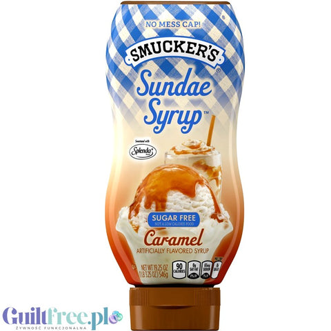 Smucker's Sundae Sugar Free Caramel Syrup - gęsty syrop karmelowy bez cukru