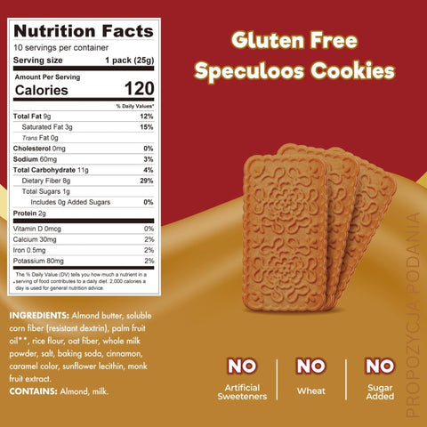 Choc Zero Speculoos Crispy Cookies - keto ciasteczka korzenne bez cukru i maltitolu