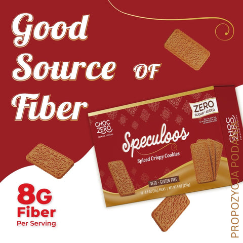 Choc Zero Speculoos Crispy Cookies - keto ciasteczka korzenne bez cukru i maltitolu