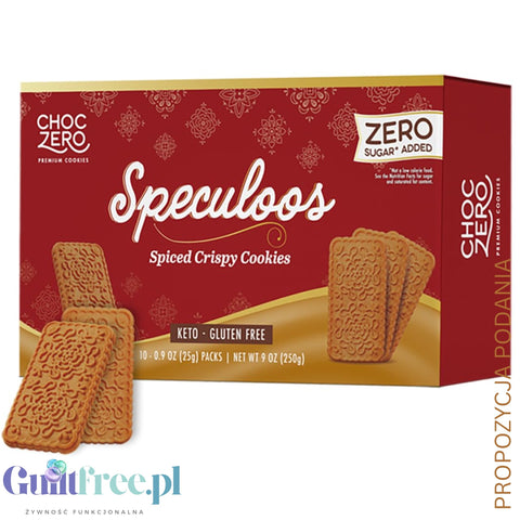 Choc Zero Speculoos Crispy Cookies - keto ciasteczka korzenne bez cukru i maltitolu
