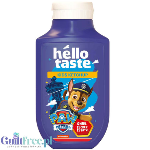 Hellotaste Paw Patrol Kids Ketchup Tomatenketchup 47kcal - mild ketchup with stevia and erythrol with no added sugar