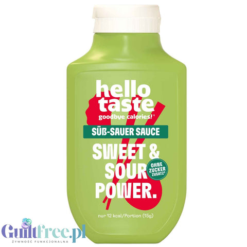 HelloTaste Sweet & Sour Power, Süß-Sauer Sauce 12kcal - sweet and sour vegan dressing without sugar