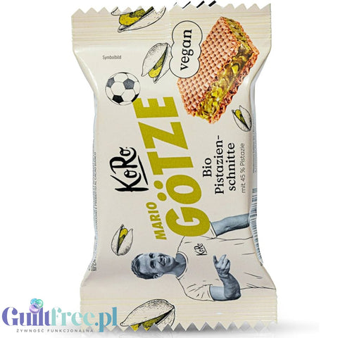 KoRo Bio Pistazienschnitte mit Pistaziencreme - bio wafer with pistachio cream 45% pistachios!